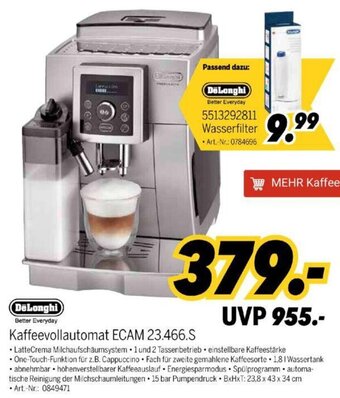 MEDIMAX DeLonghi Kaffeevollautomat ECAM 23.466.S Angebot