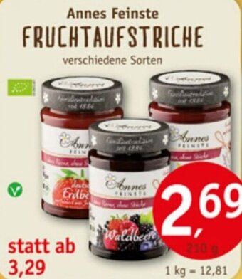 Erdkorn Biomarkt Annes Feinste FRUCHTAUFSTRICHE 210 g Angebot