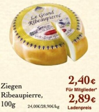 LPG Biomarkt Ziegen Ribeaupierre, 100g Angebot