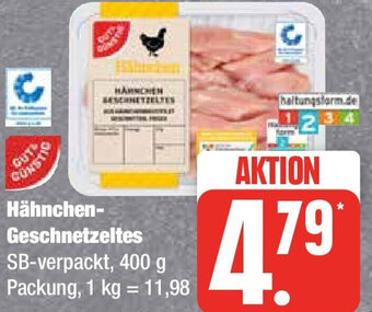 Edeka Gut & Günstig Hähnchen Geschnetzeltes 400 g Packung Angebot