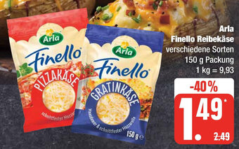 Edeka Arla Finello Reibekäse 150 g Packung Angebot