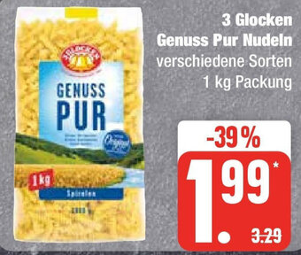 Edeka 3 Glocken Genuss Pur Nudeln 1 kg Packung Angebot