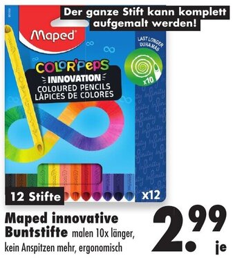 Mäc Geiz Maped innovative Buntstifte 12 Stifte Angebot