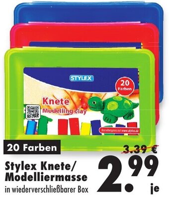 Mäc Geiz Stylex Knete/ Modelliermasse 20 Farben Angebot