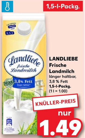 Kaufland LANDLIEBE Frische Landmilch 1,5-L-Packg. Angebot