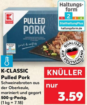 Kaufland K-CLASSIC Pulled Pork 500-g-Packg. Angebot