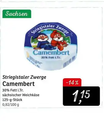 KONSUM Striegistaler Zwerge Camembert Angebot