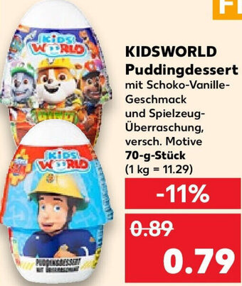 Kaufland KIDSWORLD Puddingdessert 70 g Angebot