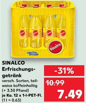 Kaufland SINALCO Erfrischungsgetränk Ka. 12x1 L-PET-Fl. Angebot