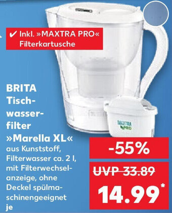 Kaufland BRITA Tischwasserfilter >>Marella XL<< Angebot