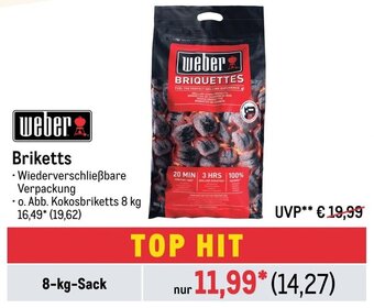 METRO weber Briketts 8-kg-Sack Angebot