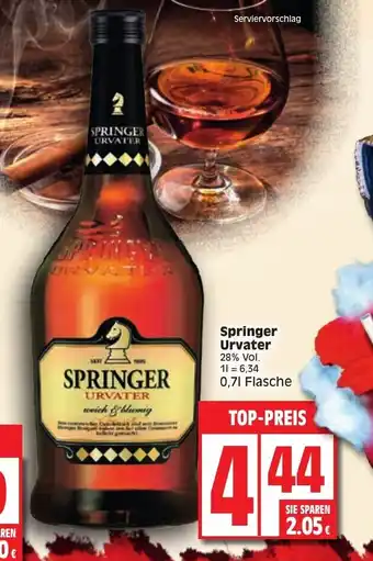 Edeka Springer Urvater 0,7L Angebot