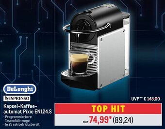 METRO DeLonghi NESPRESSO Kapsel-Kaffeeautomat Pixie EN124.S Angebot