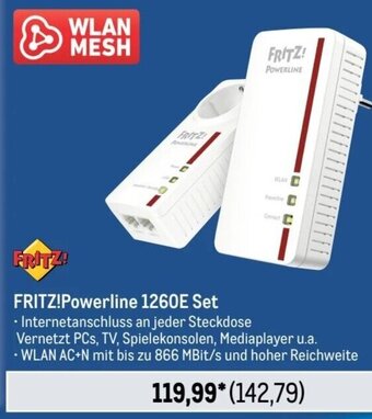 METRO FRITZ!Powerline 1260E Set Angebot