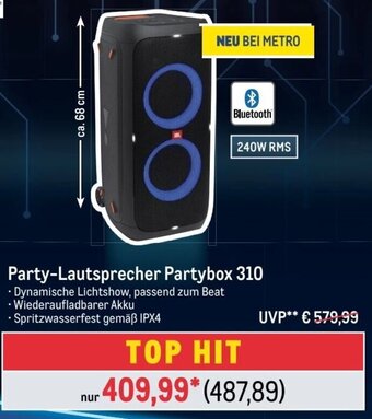 METRO JBL Party-Lautsprecher Partybox 310 Angebot