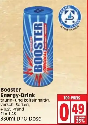 Edeka Booster Energy Drink 330ml Angebot