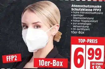 Edeka Atemschutzmaske Schutzklasse FFP2 Angebot