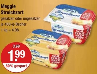 V Markt Meggle Streichzart 400-g-Becher Angebot