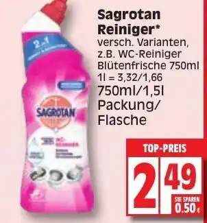 Edeka Sagrotan Reiniger 750ml/1,5L Angebot