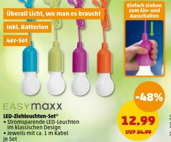 PENNY EASYMAXX LED-Ziehleuchten-Set Angebot