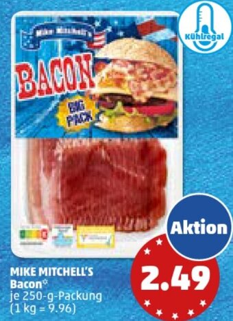 PENNY MIKE MITCHELL'S Bacon 250-g-Packung Angebot