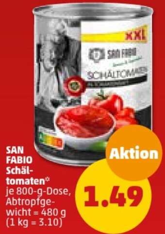 PENNY SAN FABIO Schältomaten 800 g Dose Angebot