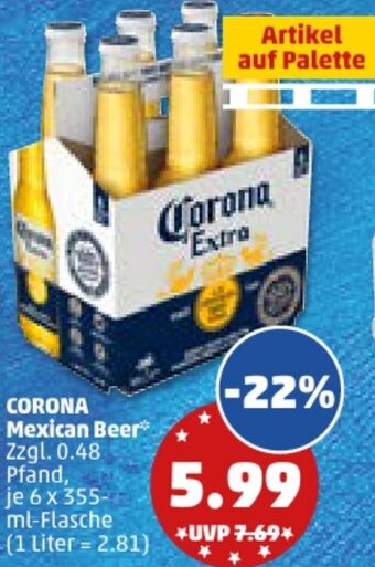 PENNY CORONA Mexican Beer 6 x 355-ml-Flasche Angebot