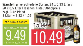 Marktkauf Warsteiner 24 x 0,33 Liter/20 x 0,5 Liter Angebot