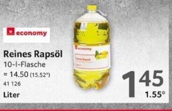 Selgros economy Reines Rapsöl 1L Angebot