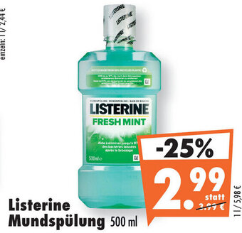 Mäc Geiz Listerine Mundspülung 500 ml Angebot