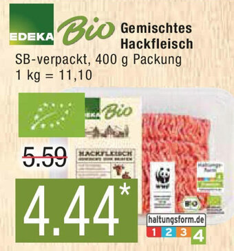 Marktkauf EDEKA Bio Gemischtes Hackfleisch 400 g Packung Angebot