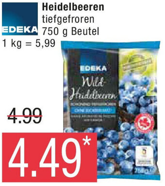 Marktkauf EDEKA Heidelbeeren 750 g Beutel Angebot