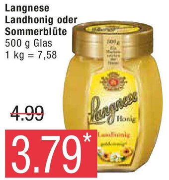 Marktkauf Langnese Landhonig oder Sommerblüte 500 g Glas Angebot