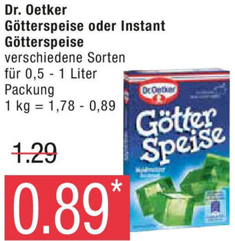 Marktkauf Dr. Oetker Götterspeise oder Instant Götterspeise für 0,5 - 1 Liter Packung Angebot