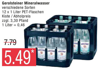 Marktkauf Gerolsteiner Mineralwasser 12 x 1 Liter PET-Flaschen Angebot