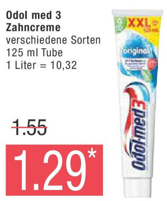 Marktkauf Odol med 3 Zahncreme 125 ml Tube Angebot