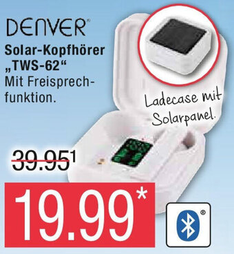 Marktkauf DENVER Solar-Kopfhörer ,TWS-62" Angebot