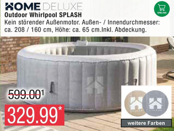 Marktkauf HOME DELUXE Outdoor Whirlpool SPLASH Angebot