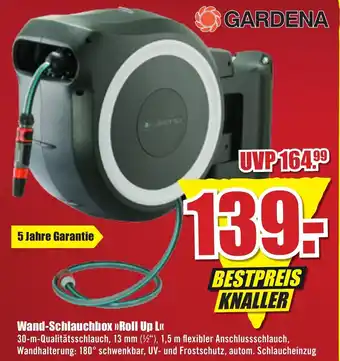 B1 Discount Baumarkt Gardena Wand Schlauchbox ,,Roll Up L" Angebot