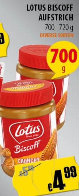 FreeOneShop LOTUS BISCOFF AUFSTRICH 700-720 g Angebot