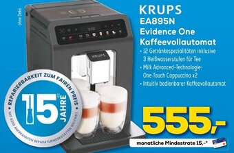 Euronics KRUPS EA895N Evidence One Kaffeevollautomat Angebot