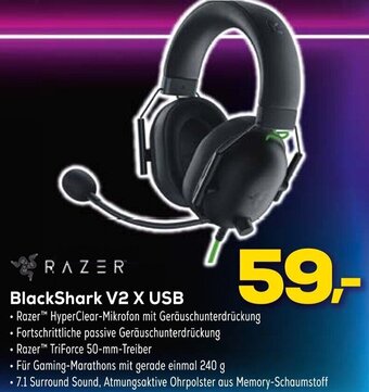 Euronics RAZER BlackShark V2 X USB Angebot