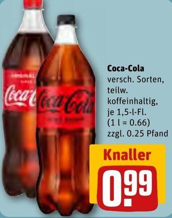 REWE Coca-Coca 1,5 L-Fl. Angebot