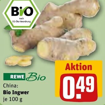 REWE China: Bio Ingwer 100 g Angebot