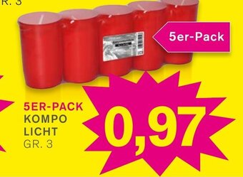 KODi 5ER-PACK KOMPO LICHT GR. 3 Angebot