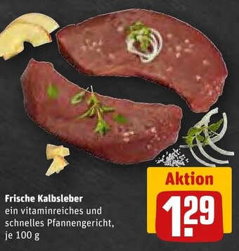 REWE Frische Kalbsleber 100 g Angebot