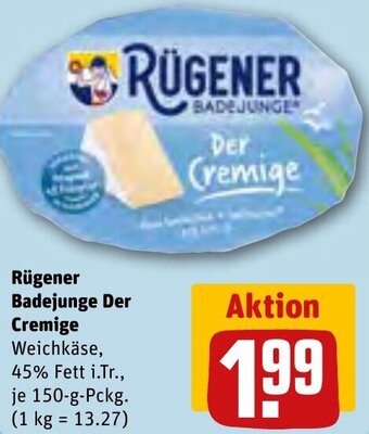 REWE Rügener Badejunge Der Cremige 150 g Pckg. Angebot