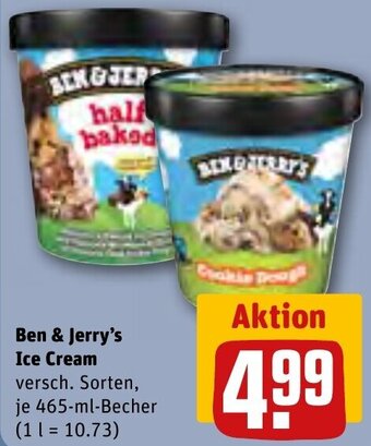 REWE Ben & Jerry's Ice Cream 465-ml-Becher Angebot