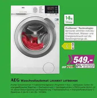 EP Age Waschvollautomat Lavamat L6fb66486 Angebot