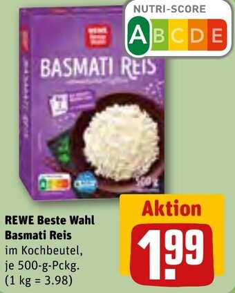 REWE REWE Beste Wahl Basmati Reis 500 g Pckg. Angebot